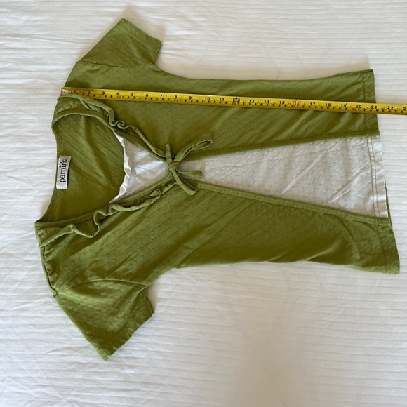 Girls Green and White Shirt - Picture 2 of 5